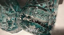 2 Waterford Crystal Lismore Double Old Fashioned Tumbler Glasses Aqua In Box