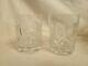2 Waterford Crystal Millennium Double Old Fashioned Glasses 5 Toasts Happiness