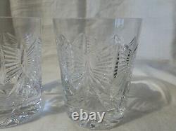 2 Waterford Crystal Millennium Series HAPPINESS Double Old Fashioned Whiskey