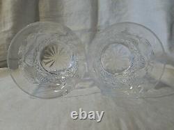2 Waterford Crystal Millennium Series PEACE Double Old Fashioned Whiskey Glasses