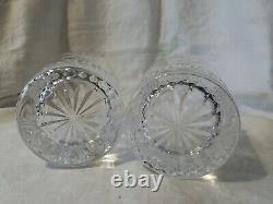 2 Waterford Crystal Millennium Series PEACE Double Old Fashioned Whiskey Glasses