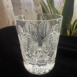 2 Waterford Crystal Millennium Whiskey Double Old Fashioned Happiness Glasses