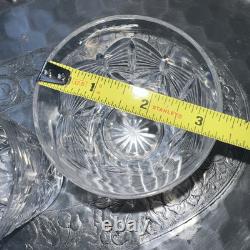 2 Waterford Crystal Millennium Whiskey Double Old Fashioned Happiness Glasses