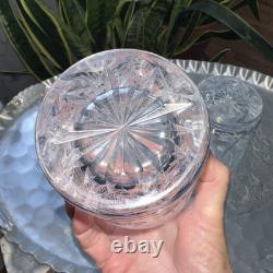 2 Waterford Crystal Millennium Whiskey Double Old Fashioned Happiness Glasses