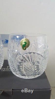 2 Waterford Crystal Seahorse Double Old Fashioned DOF, New in Box, PAIR