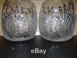 2 Waterford Crystal Seahorse Double Old Fashioned DOF, PAIR