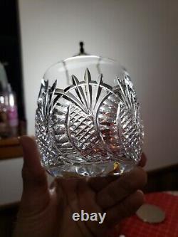 2 Waterford Crystal Seahorse Double Old Fashioned DOF Tumbler Glasses EUC