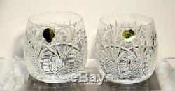 2 Waterford Crystal Seahorse Double Old Fashioned Tumbler Glasses Ireland In Box