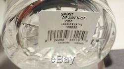 2 Waterford Crystal Spirit Of America Double Old Fashioned Tumbler Glasses