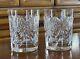 2 Waterford Millennium Happiness Series Double Old Fashioned Drinking Glass