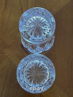 2 Waterford Millennium Happiness Series Double Old Fashioned Drinking Glass