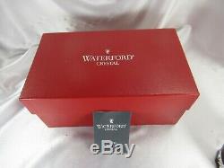 2 Waterford Ruby Red & Clear Snow Crystals Double Old Fashioned Glasses Mib