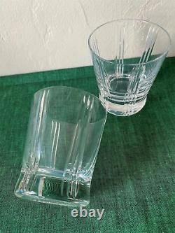 2 x Baccarat Crystal TRIADE Double Old Fashioned Whiskey Glasses