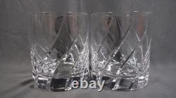 2 x Mikasa Crystal Olympus Double Old Fashioned / Rocks Glasses 3 7/8