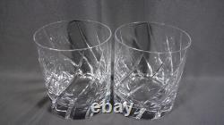 2 x Mikasa Crystal Olympus Double Old Fashioned / Rocks Glasses 3 7/8
