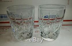 2x Waterford Crystal KILDARE Double Old Fashioned Tumbler Glasses 4.5, 4 1/2