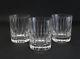 3 Baccarat France Art Glass Double Old Fashioned Tumblers in Harmonie