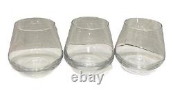 3 Calvin Klein Gable Double Old Fashioned Glass 3 5/8 Discontinued