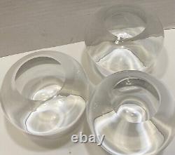 3 Calvin Klein Gable Double Old Fashioned Glass 3 5/8 Discontinued