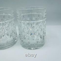 3 Double Old Fashioned Aston Ralph Lauren Crystal Lowball Glasses