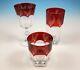 3 Lenox Winter Greetings Crystal Set Wine Glass Highball Double Old Fashioned
