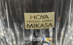 3 Mikasa Crystal PARK AVENUE Double OLD FASHIONED Whiskey Glasses Set of 3