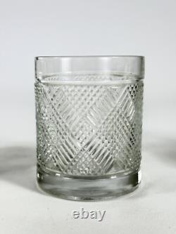 3 Ralph Lauren Crystal Safari Double Old Fashioned Glasses Lion Crest