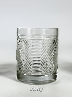 3 Ralph Lauren Crystal Safari Double Old Fashioned Glasses Lion Crest