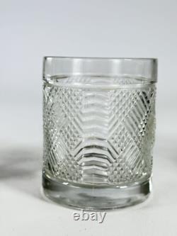 3 Ralph Lauren Crystal Safari Double Old Fashioned Glasses Lion Crest
