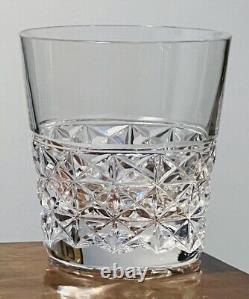 3 Rare Vintage Webb Crystal double old fashioned whiskey Glasses DISCONTINUED
