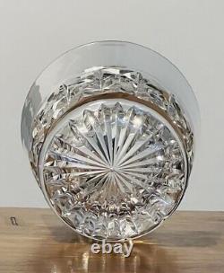 3 Rare Vintage Webb Crystal double old fashioned whiskey Glasses DISCONTINUED
