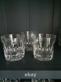 3 Tudor Crystal Frobisher 14oz Double Old Fashioned Whiskey Glasses