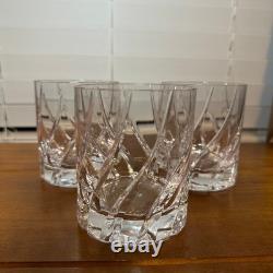3 Used Mikasa Crystal Olympus Double Old Fashioned DOF Rocks Glasses