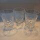 3 Vintage Waterford Crystal Lismore Double Old Fashioned Bar Glasses 4 3/8
