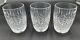 3 Waterford Ballybay 4 3/8 Double Old Fashioned Glass Tumbler