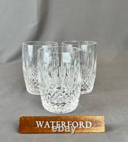 3 Waterford COLLEEN Short 4 ½ Tumbler Double Old-Fashioned 12oz Glasses MINT