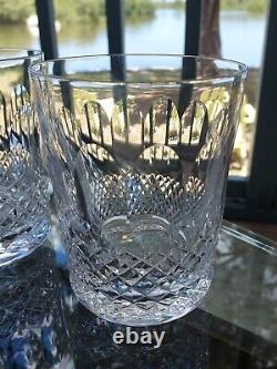 3 Waterford Crystal Colleen Double Old Fashioned Glass Tumbler? NICE? FREE SHIP