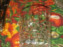 3 Waterford Crystal Lismore Pattern Double Old Fashioned Glasses EUC