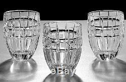 (3) Waterford Crystal Marquis QUADRATA Double Old Fashioned Glasses
