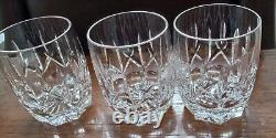 (3) Waterford WESTHAMPTON Double Old Fashioned Crystal Whiskey 4 1/8 Glasses