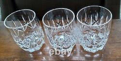 (3) Waterford WESTHAMPTON Double Old Fashioned Crystal Whiskey 4 1/8 Glasses