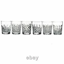 $435 Waterford Lismore Heritage Double Old-Fashioned Glasses (MISSING GLASS)
