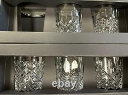 $435 Waterford Lismore Heritage Double Old-Fashioned Glasses (MISSING GLASS)