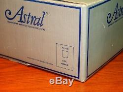4 Astral Peerage Lead Crystal Double Old Fashioned Glasses In Box