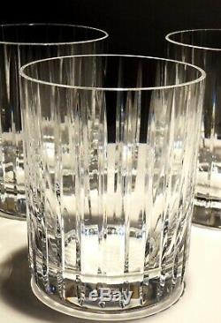 4 BACCARAT CRYSTAL HARMONIE #2 DOUBLE OLD FASHIONED TUMBLERS 4 1/8 12 oz