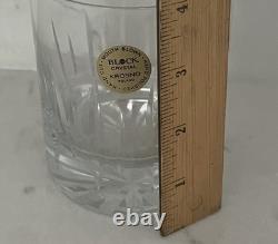 4 BLOCK Dusk Crystal Double Old Fashioned Glasses RARE Heavy Lowball. New in Box