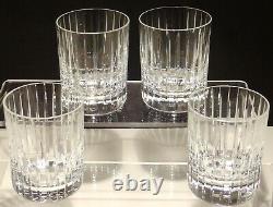 4 Baccarat Crystal Harmonie Double Old Fashioned Tumbler Glasses 4