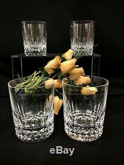 4 Baccarat Piccadilly Doubled Old Fashioned Glasses Vintage Large