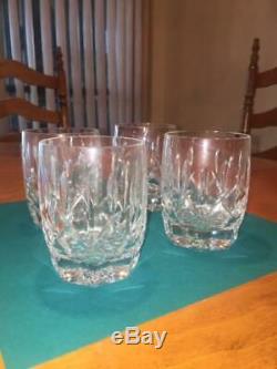 4 Double Old Fashioned Waterford Westhampton Crystal Cocktail Glasses