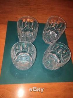 4 Double Old Fashioned Waterford Westhampton Crystal Cocktail Glasses